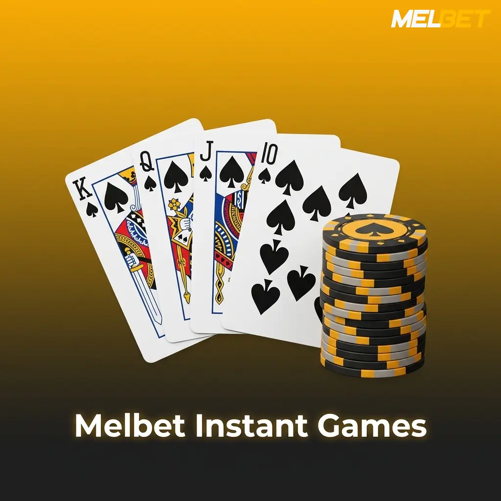 Melbet instant games lobby showing fast-play casino titles including crash, mines, and plinko games